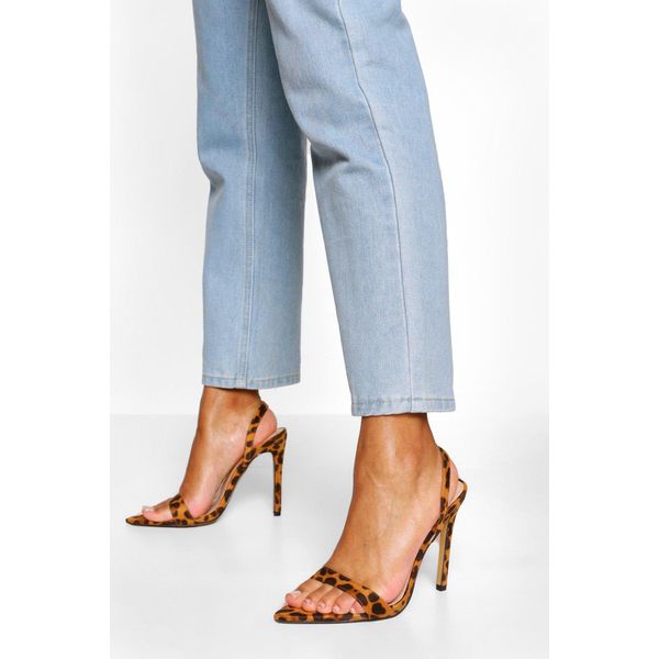 Spitze Heels mit Leopard-Print