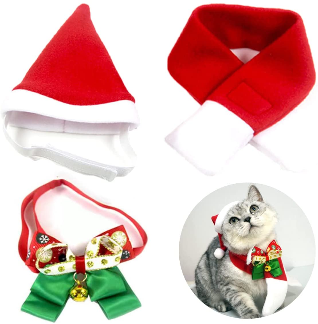 Weihnachtsmütze für Katzen
