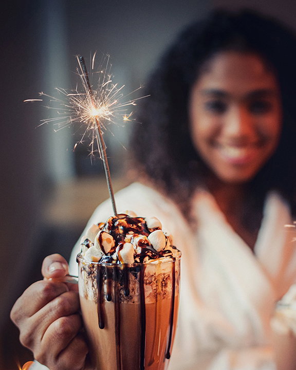 Baileys Hot Chocolate Sparklers