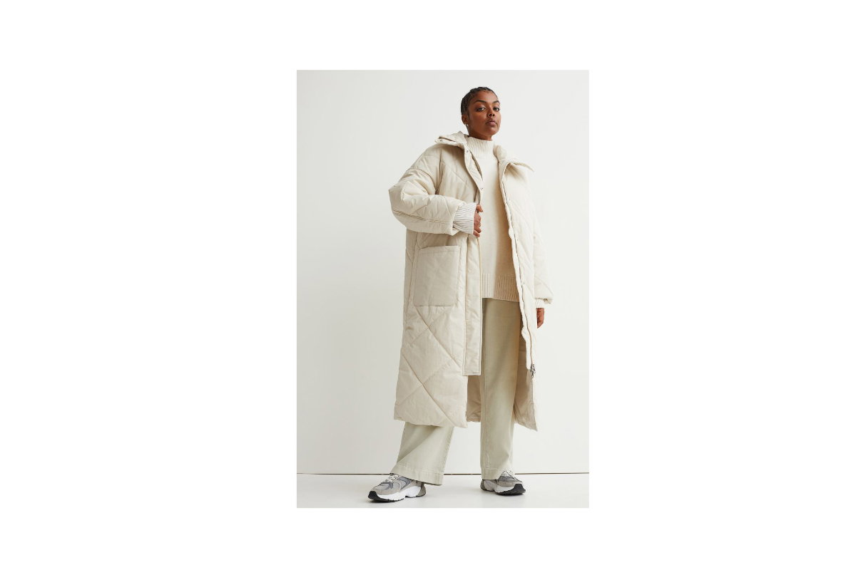H&M Steppmantel beige