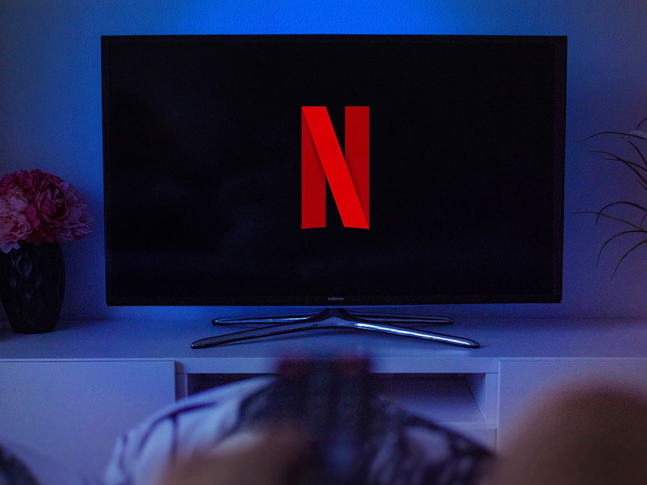 Netflix Logo auf TV