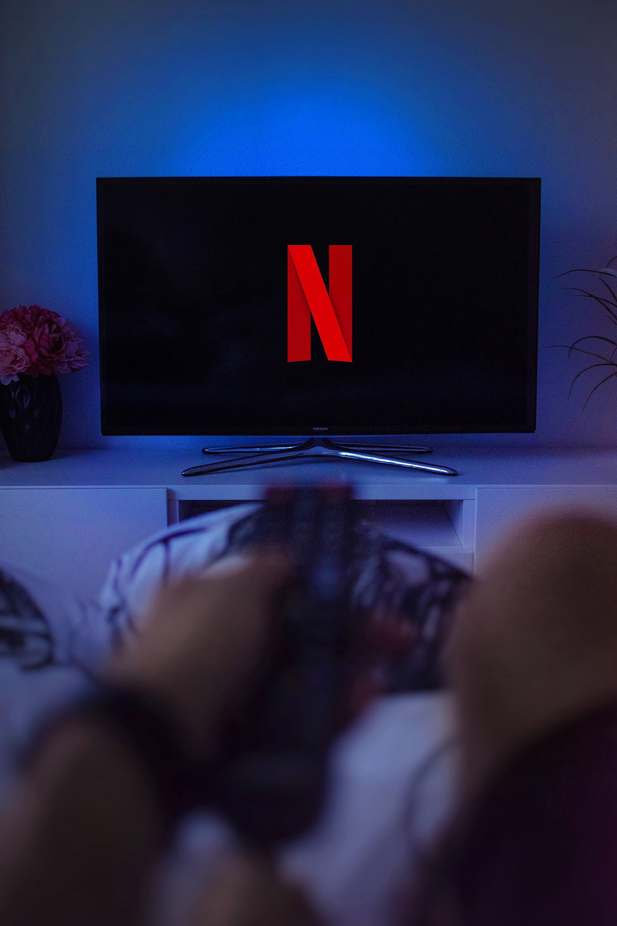 Netflix Logo auf TV