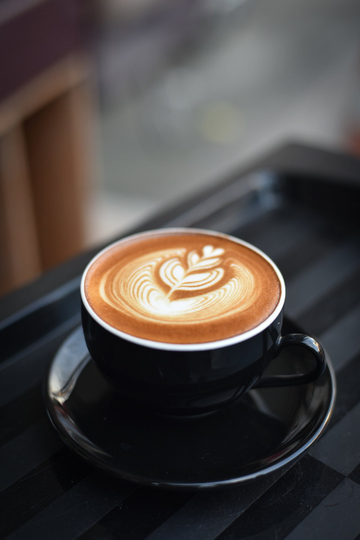 Kaffee mit Verzierung