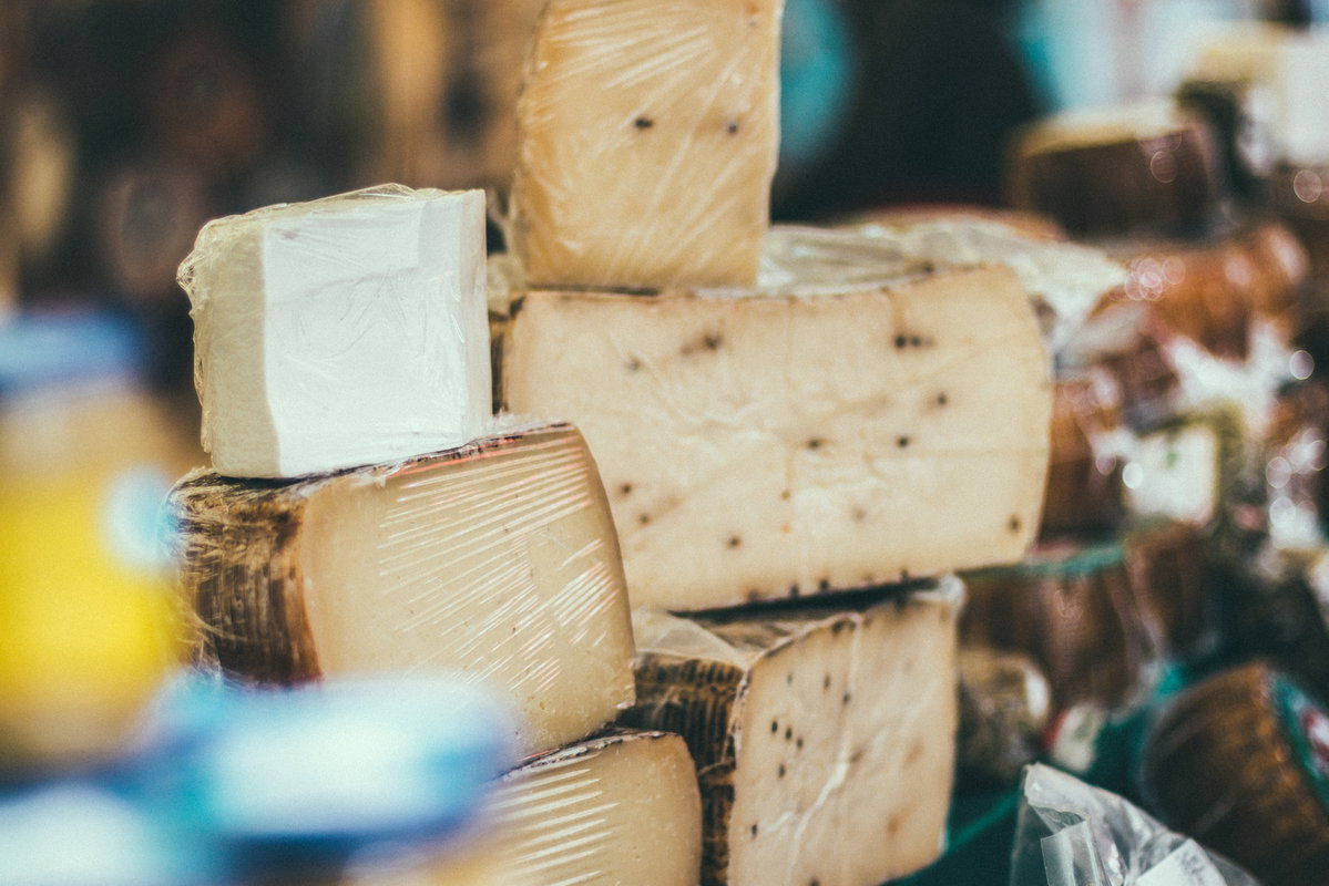 Verschiedene Käse Sorten