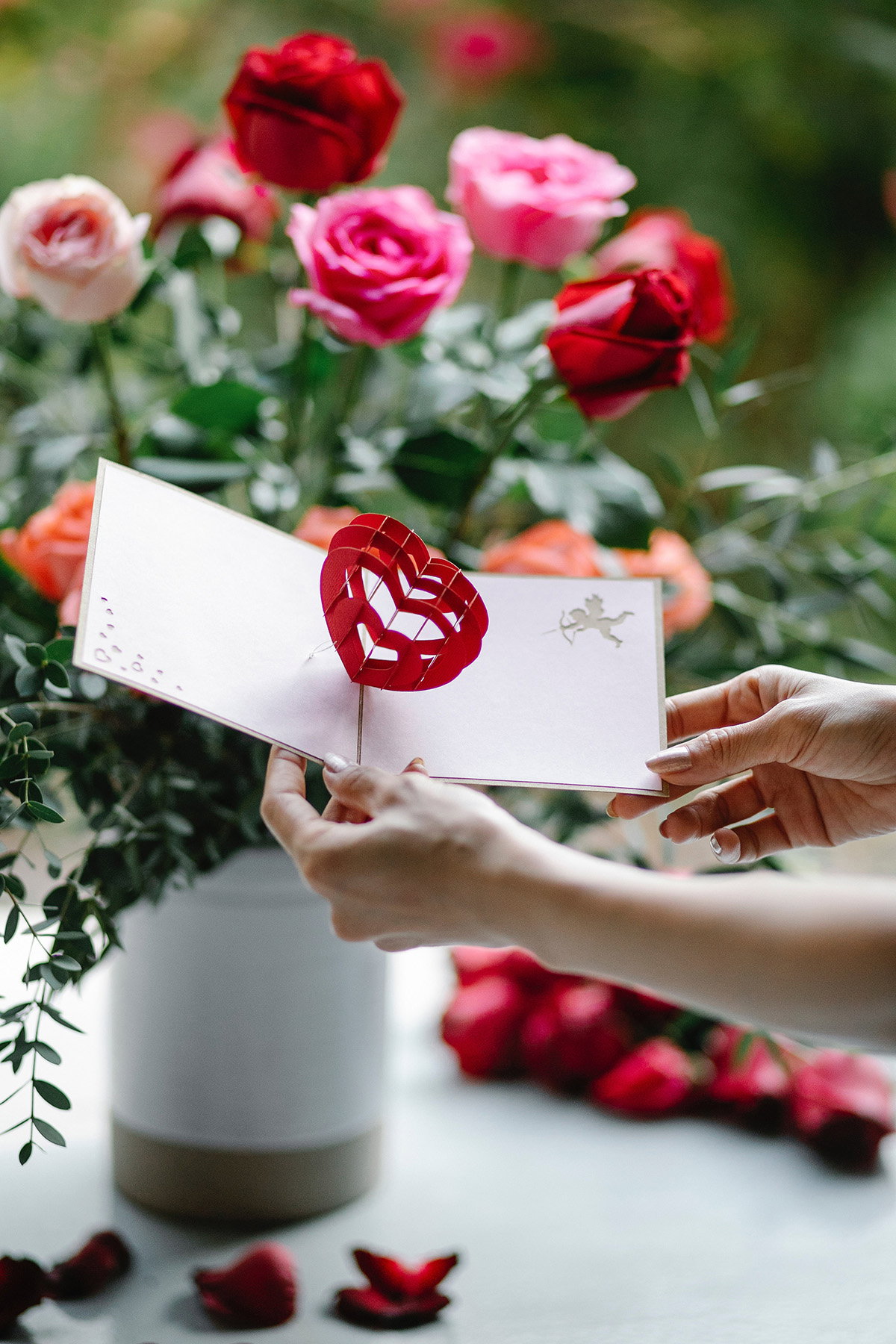 Valentinskarte mit Herz