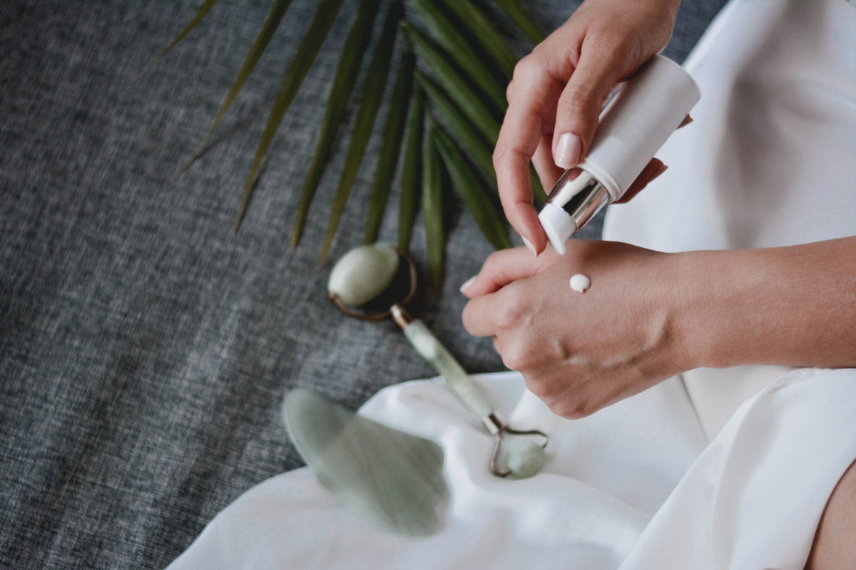Hautpflege Anwendung Creme