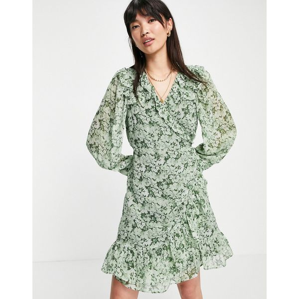 Grünes Kleid Blumen