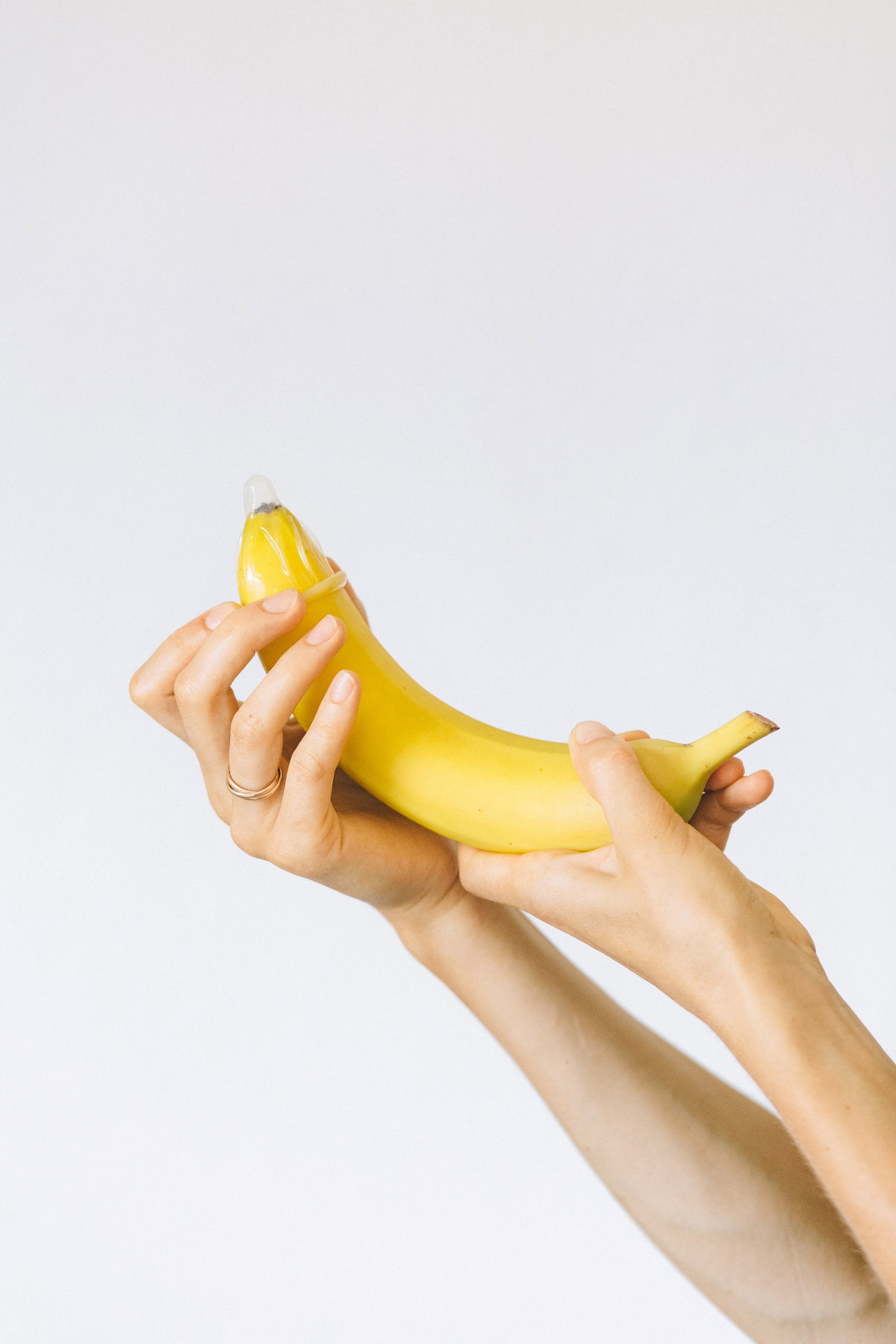 Kondom über Banane