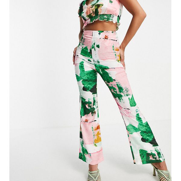 Liquorish Petite – Hose mit abstraktem Print