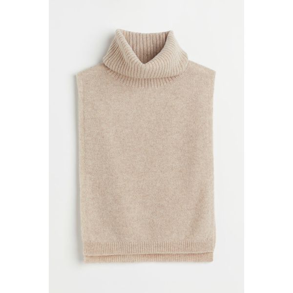 Rollkrageneinsatz aus Kaschmir - Beige