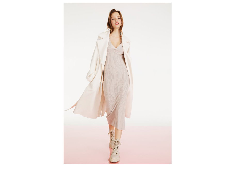Strickkleid beige H&M