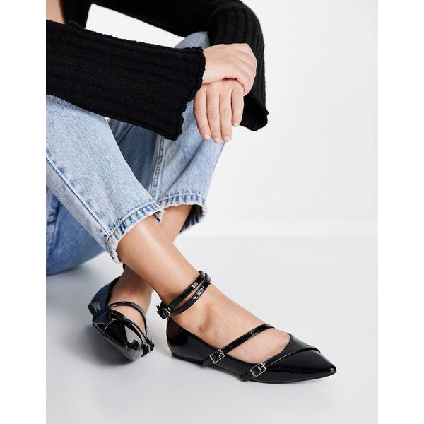Ballerinas Lack Schwarz