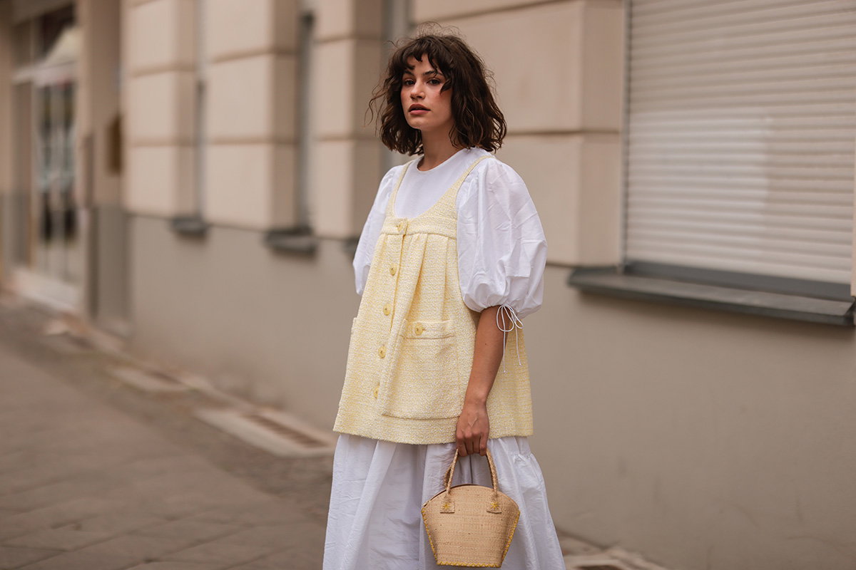 Kleid mit Ballonärmel