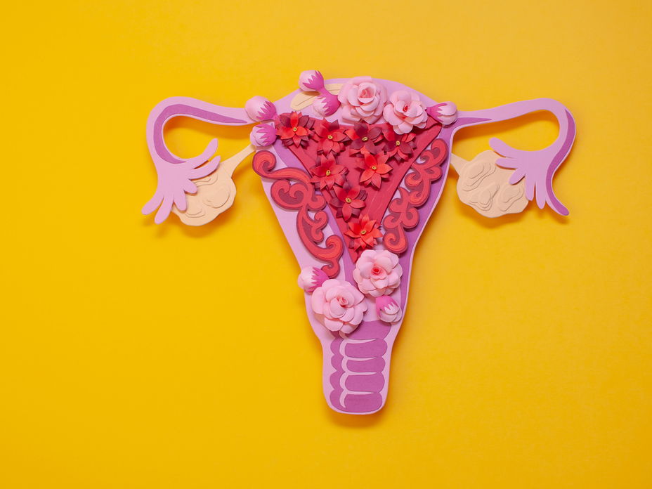 Uterus aus Blumen