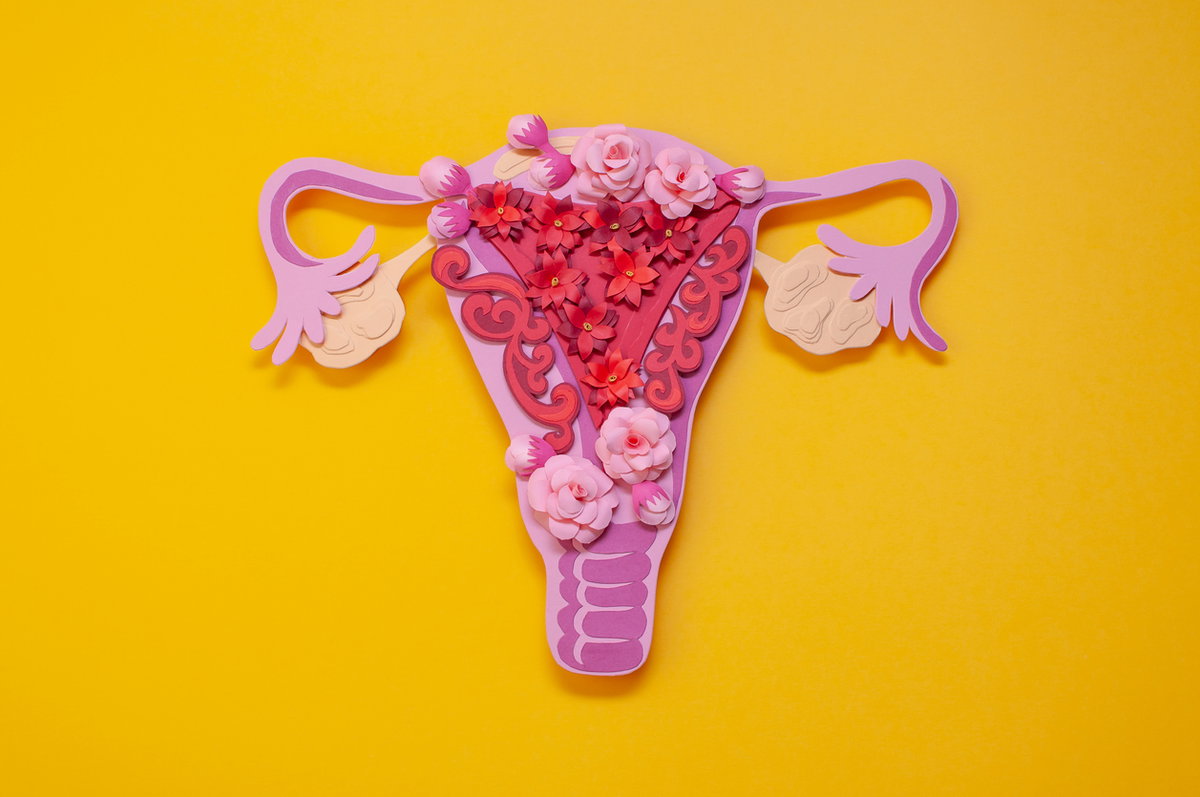 Uterus aus Blumen