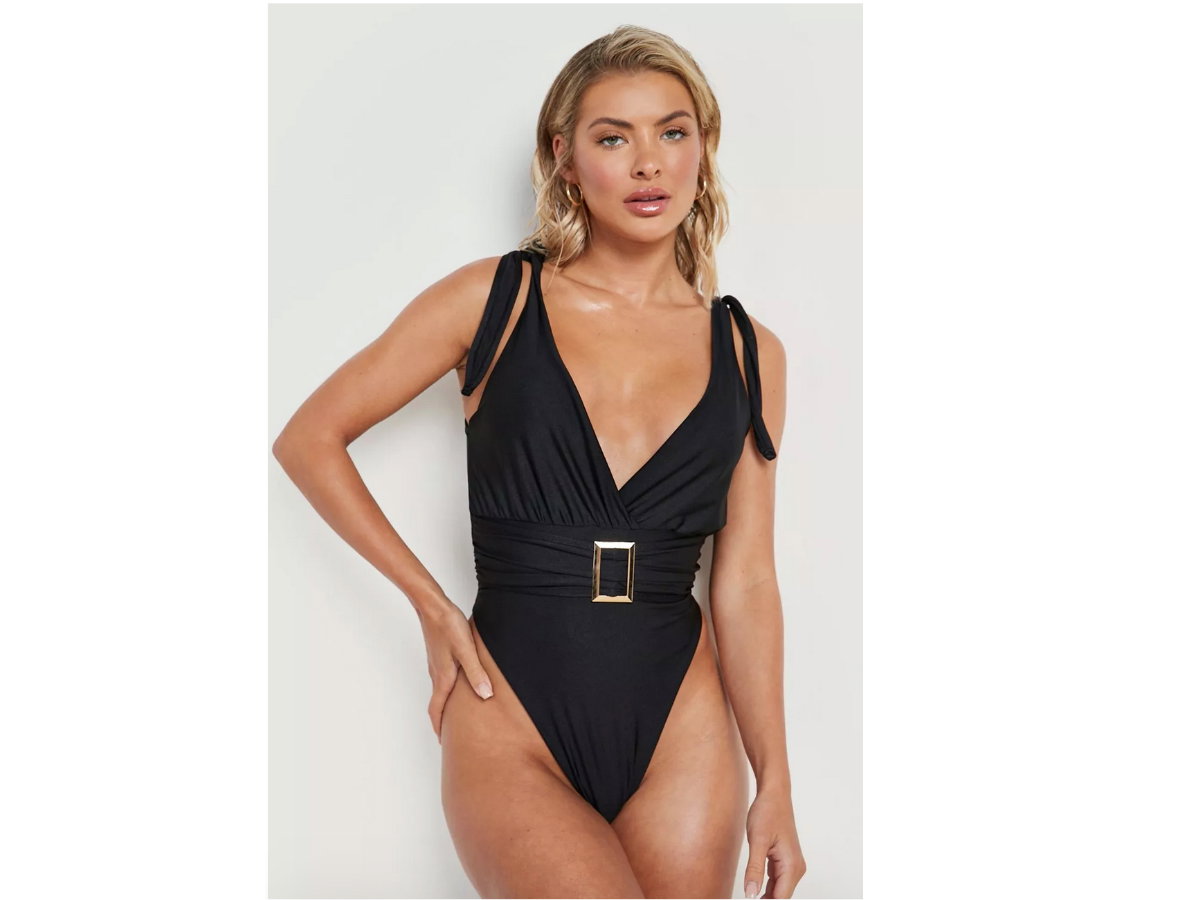 Badeanzug boohoo schwarz