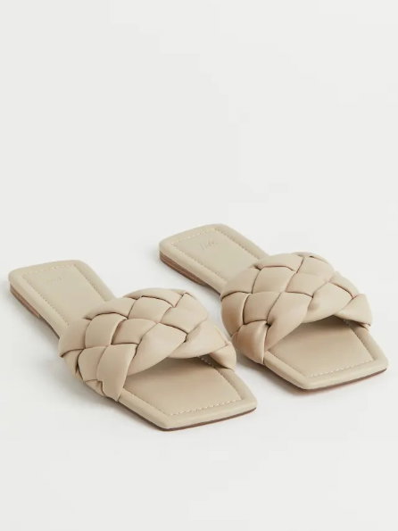H&M Sandalen Beige