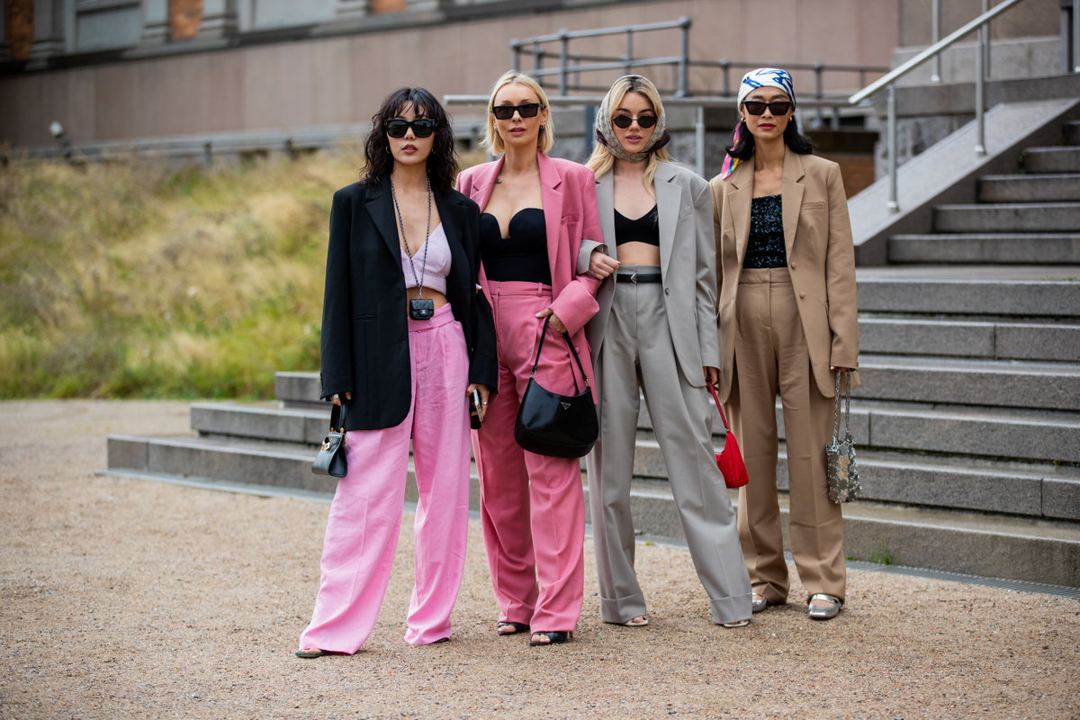 Weite Hosen Modetrend