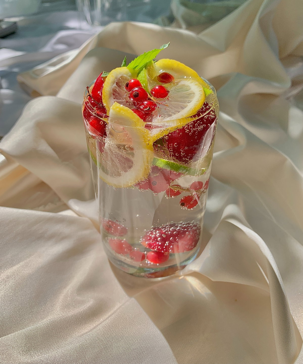 Limonade im Glas