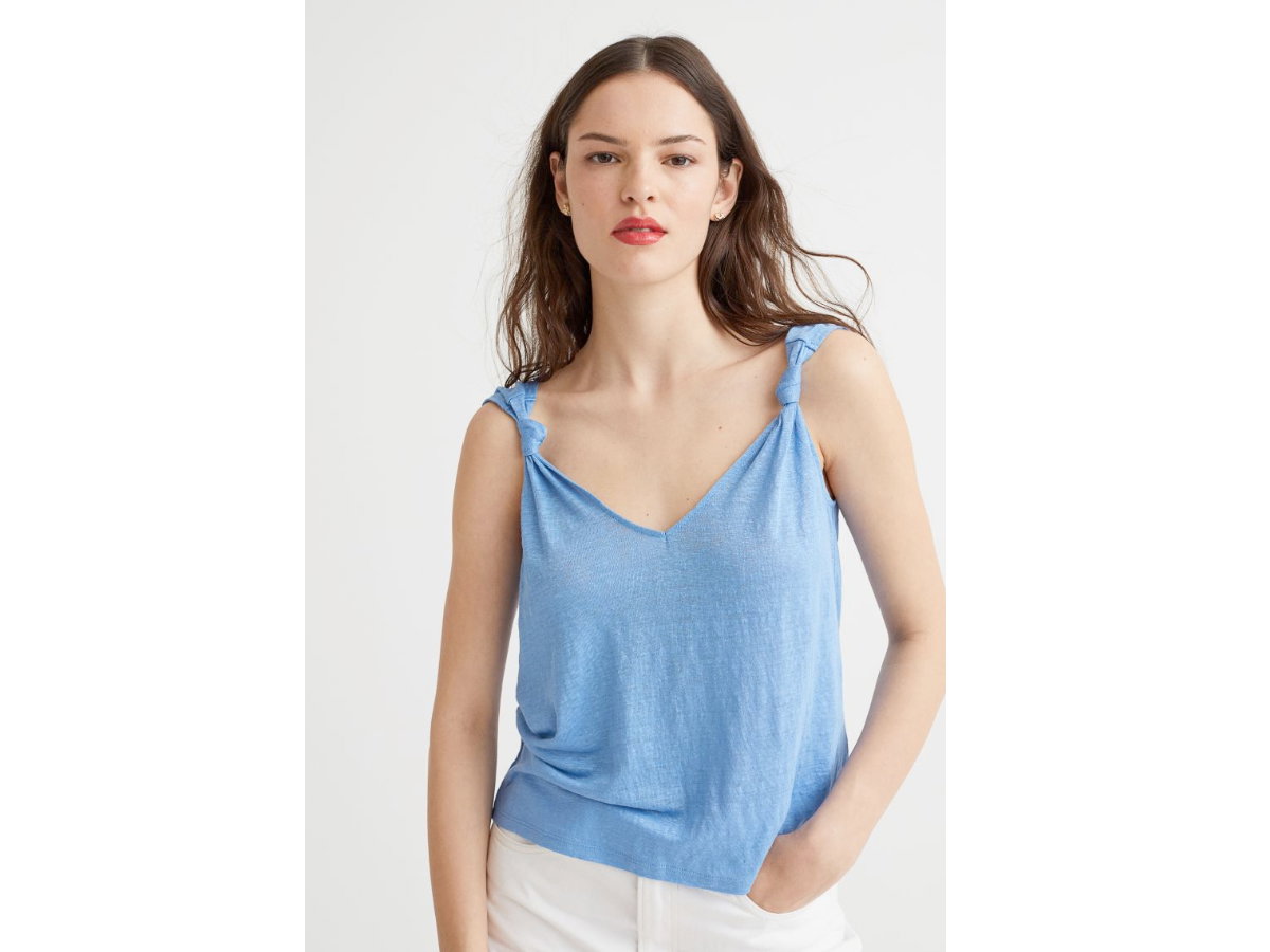Leinentop H&M Dopamine Dressing