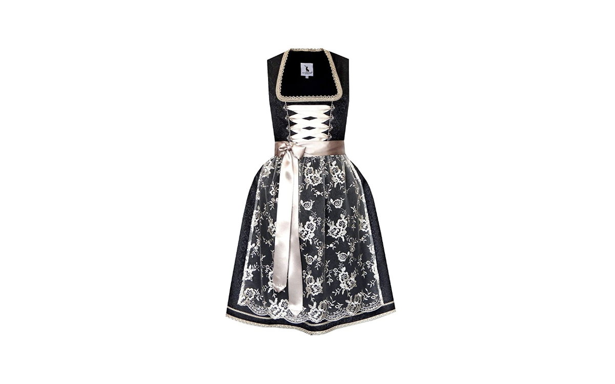 Dirndl schwarz creme