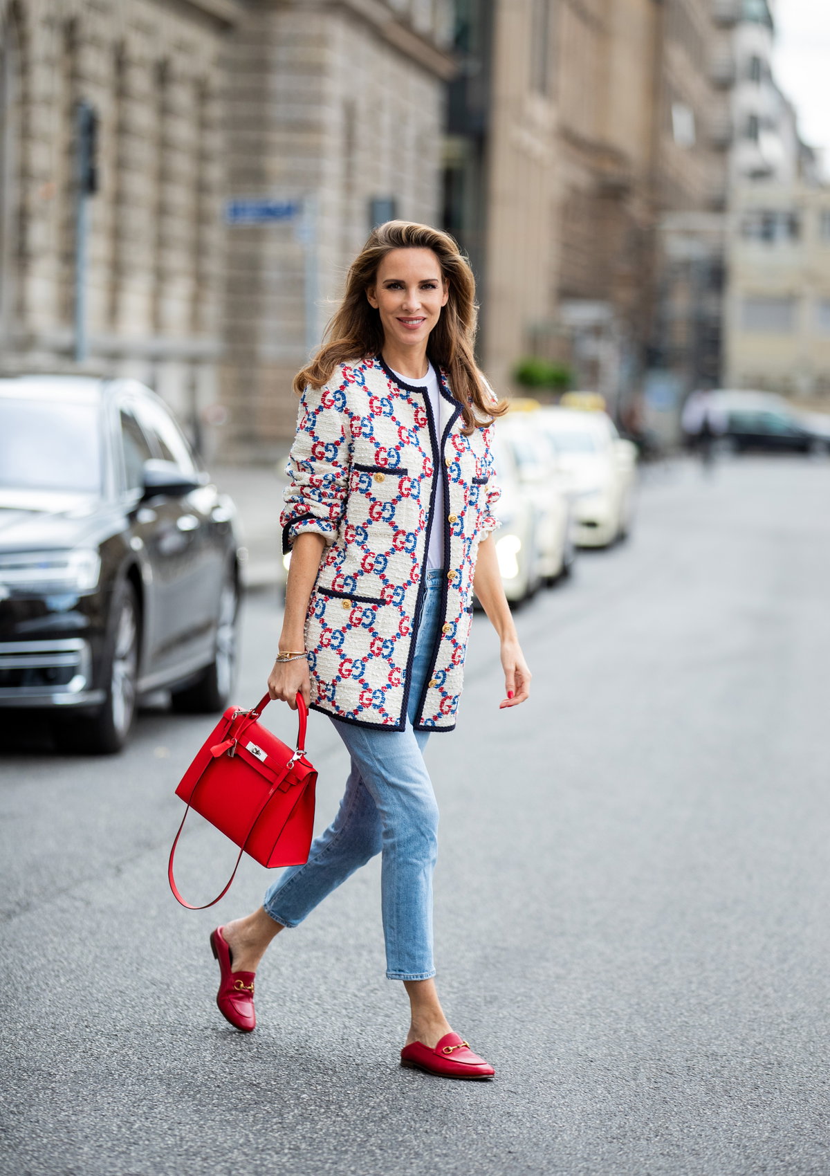 Frau mit Jeans