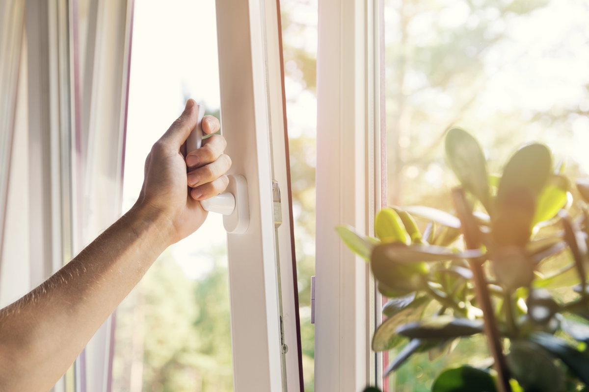 Geöffnetes Fenster