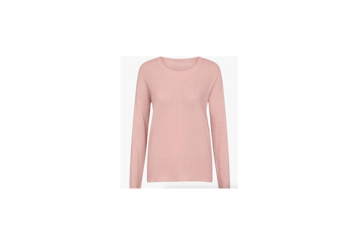 Rosa Kaschmirpullover