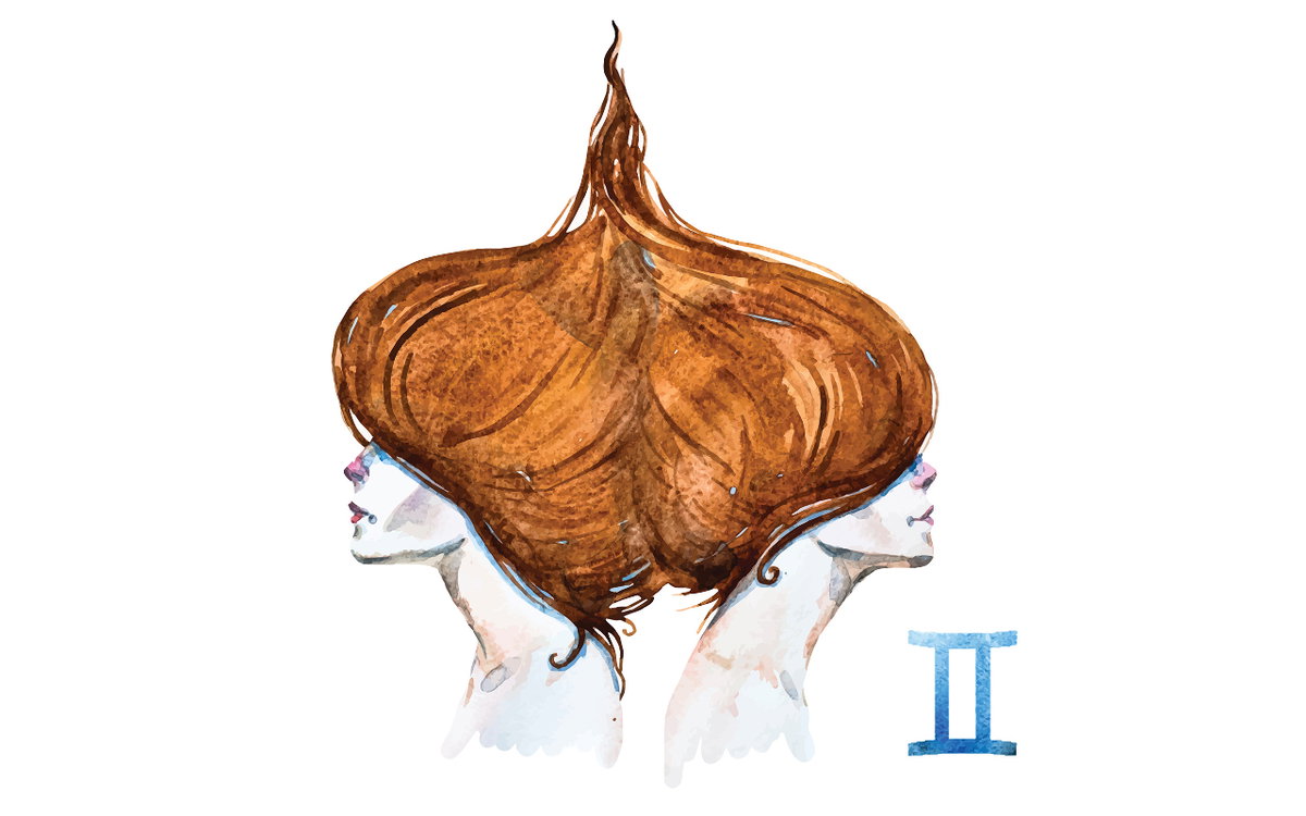 Sternzeichen Zwillinge Illustration