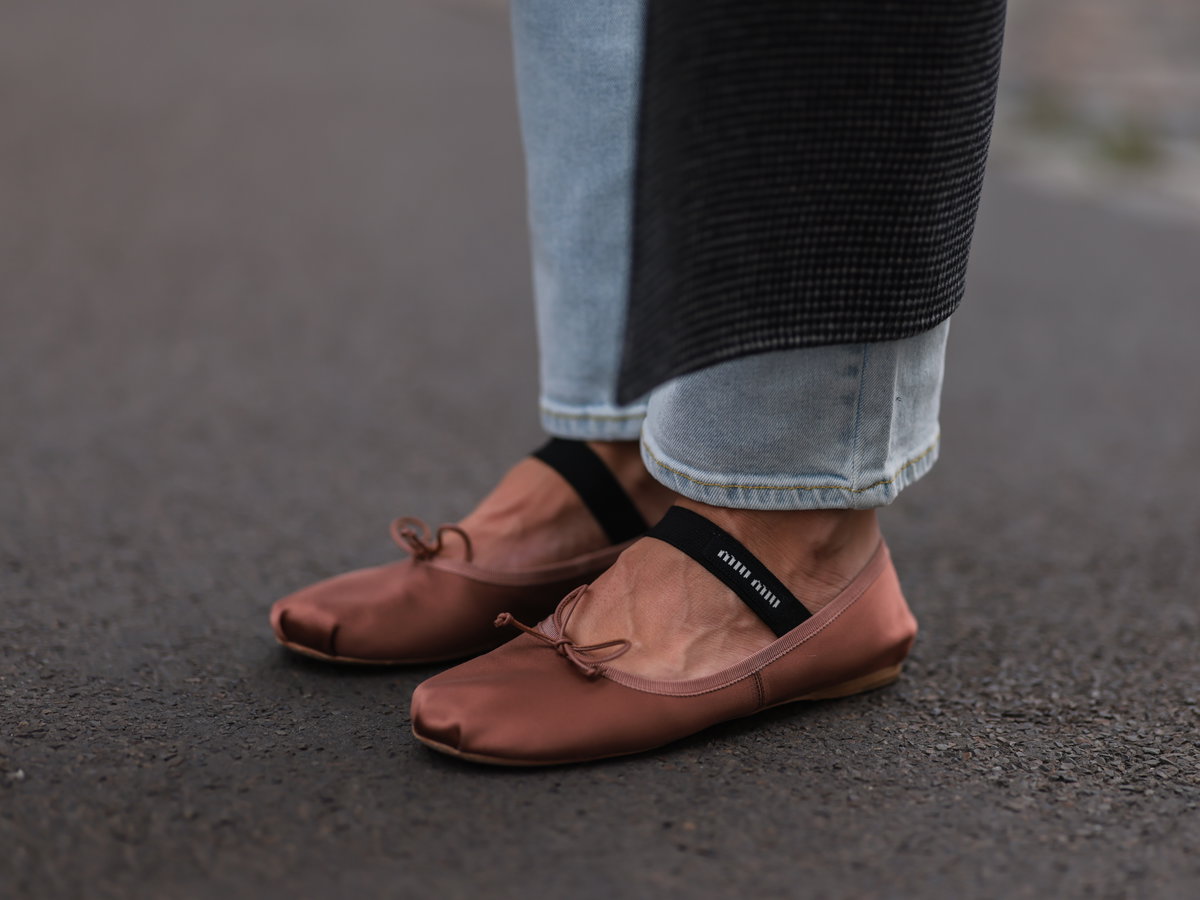 Rostbraune Ballerinas