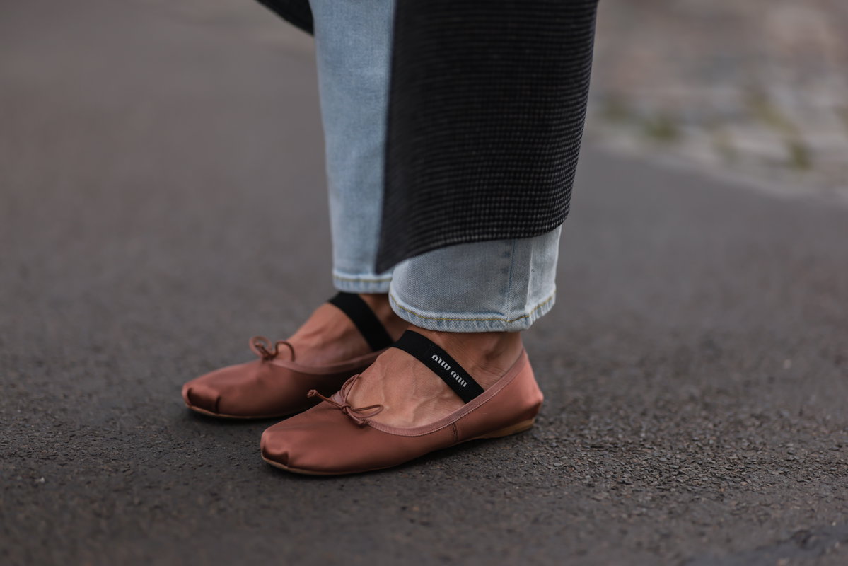 Rostbraune Ballerinas