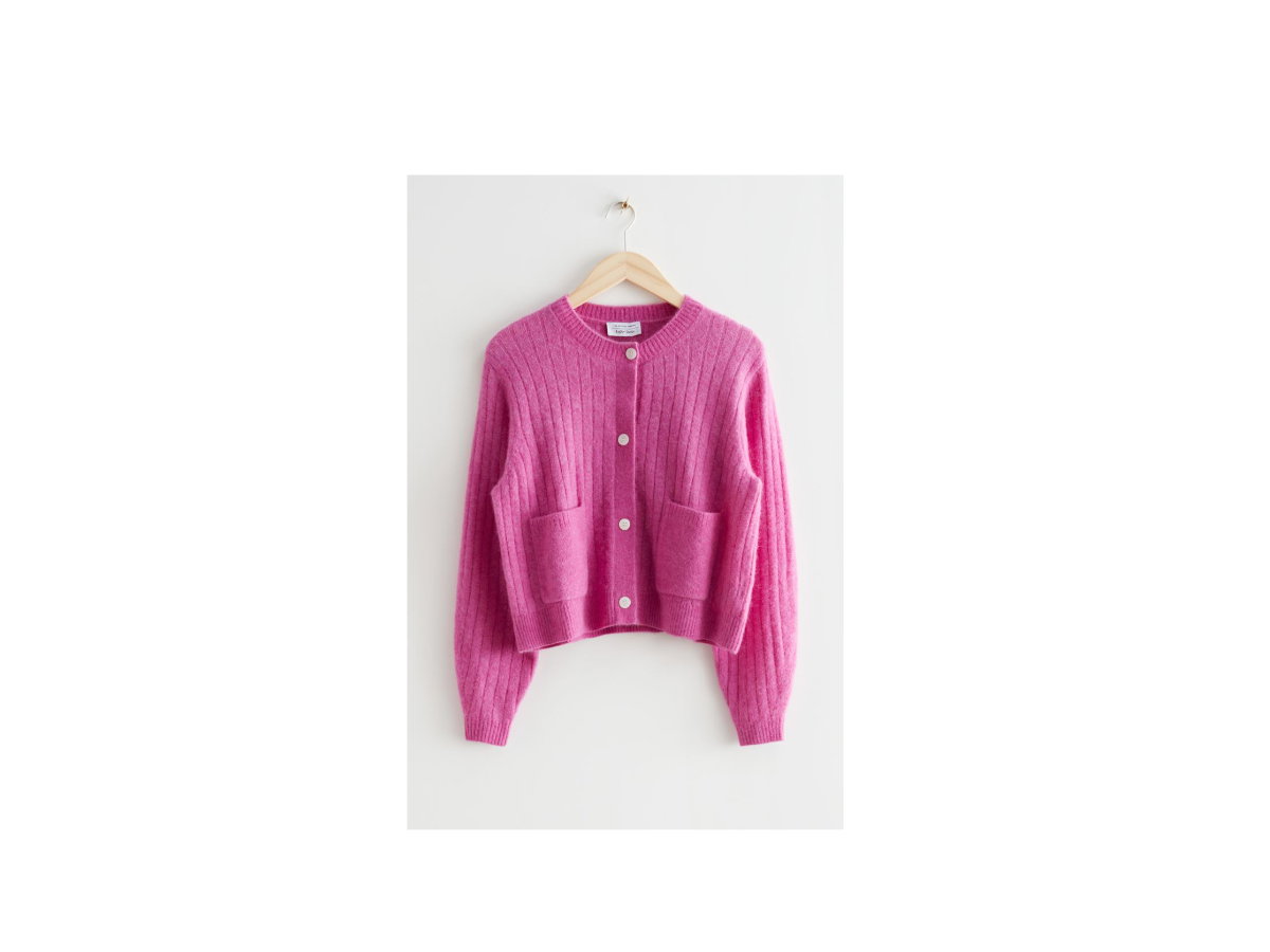 Cardigan &Other Stories pink