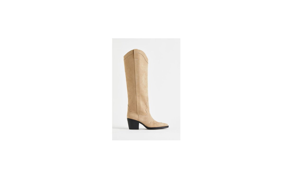 Beige Stiefel