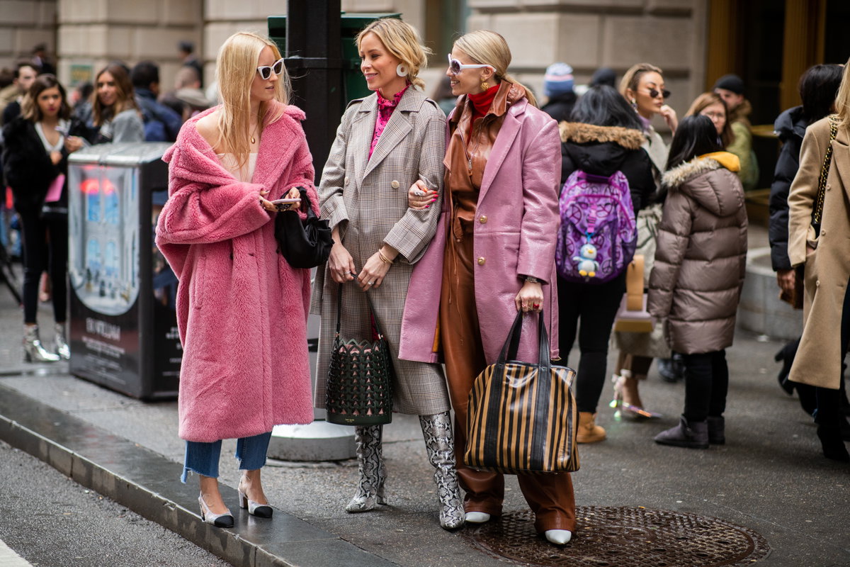 Fashion Week pinke Outfits