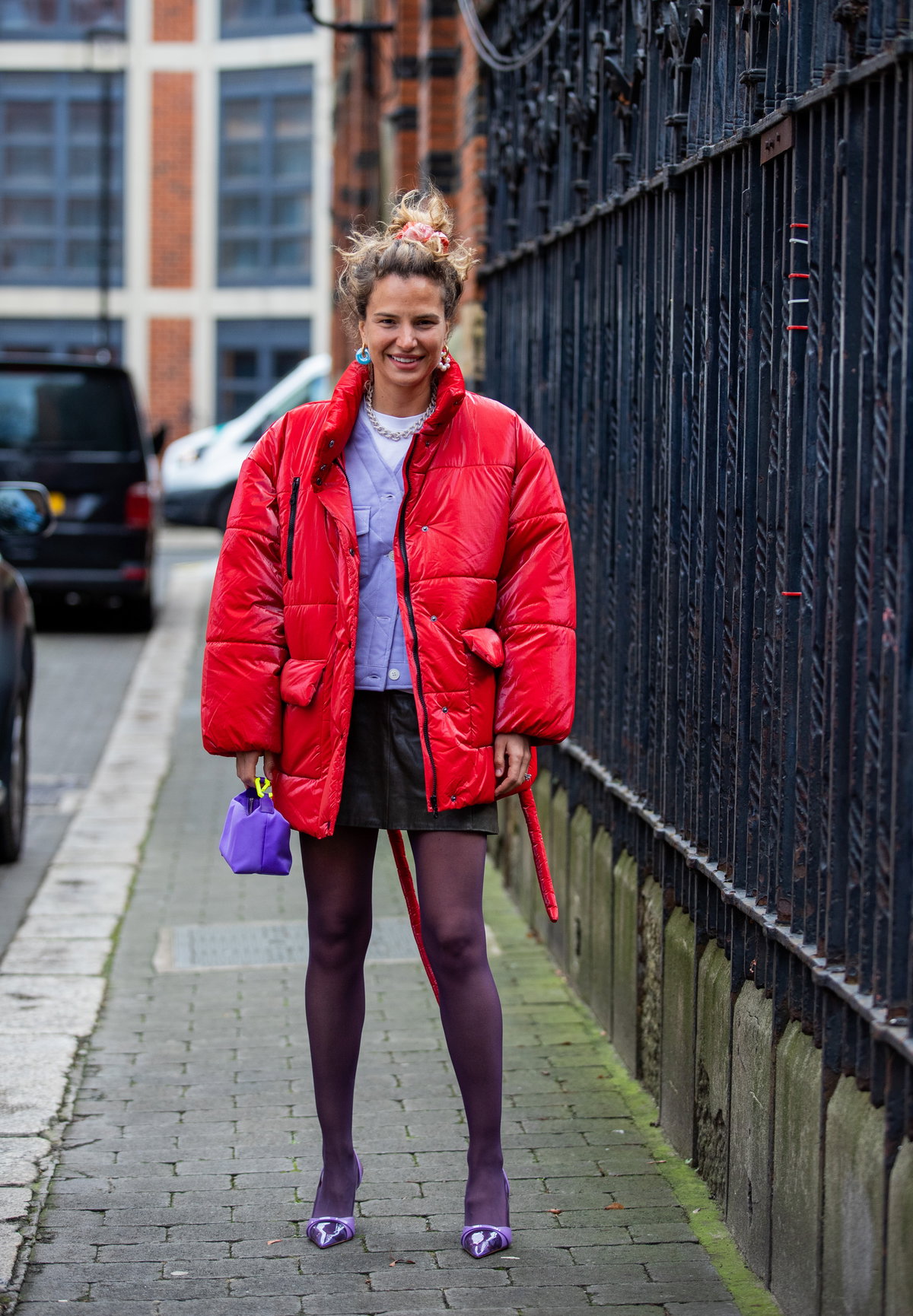 Mode-Trend Lila und Rot im Herbst