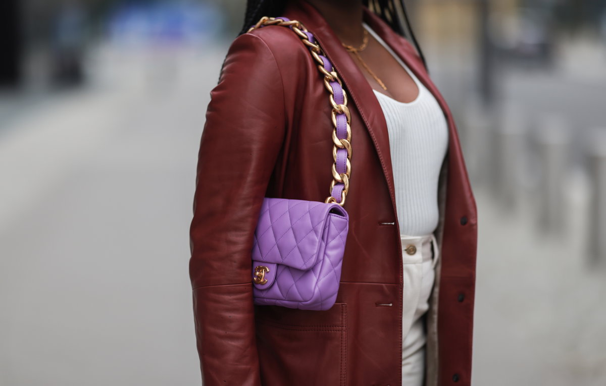 Mode-Trend Lila und Rot