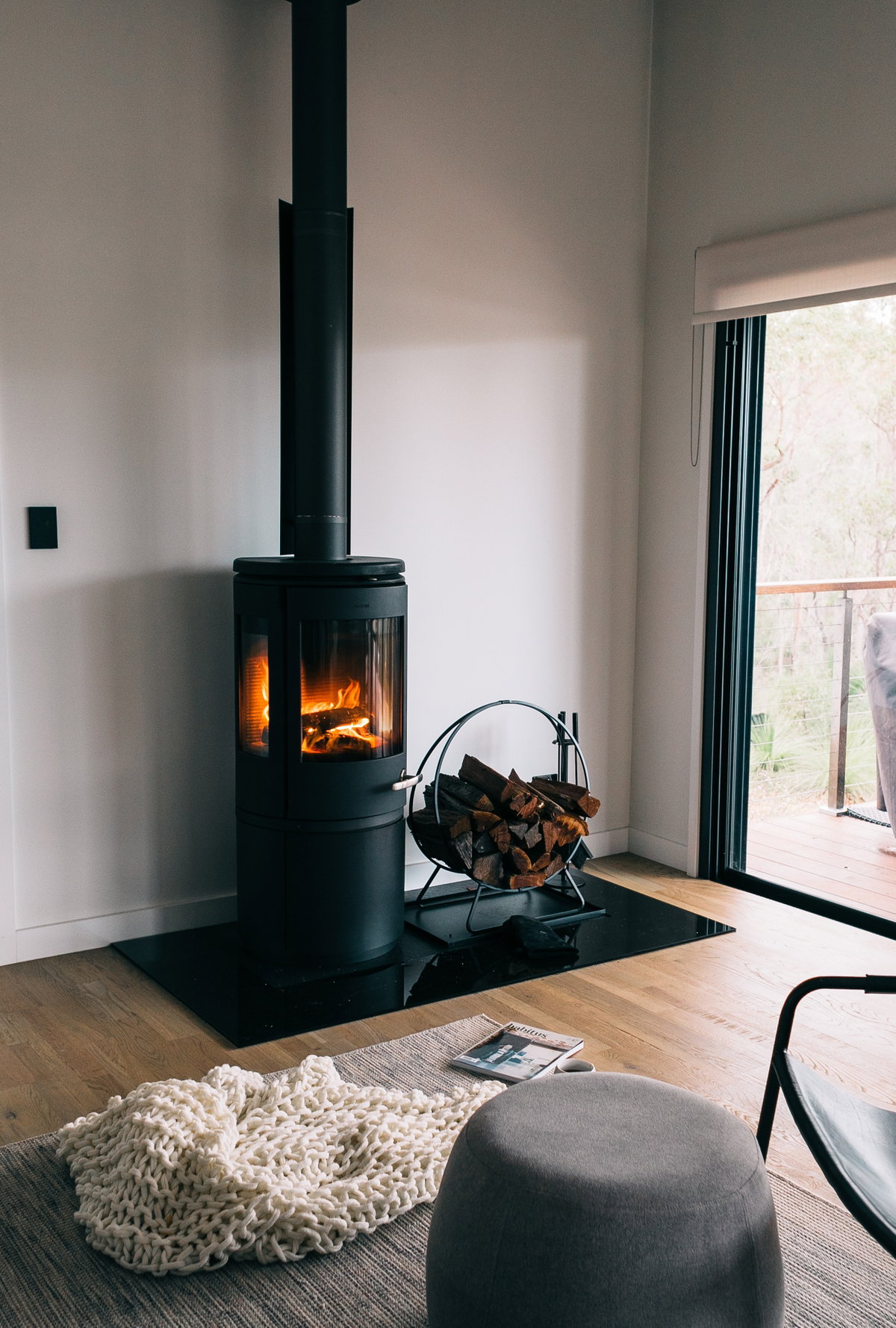 Kamin in Wohnzimmer