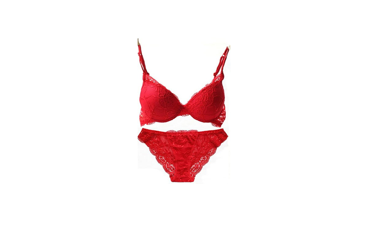 Frau in Dessous