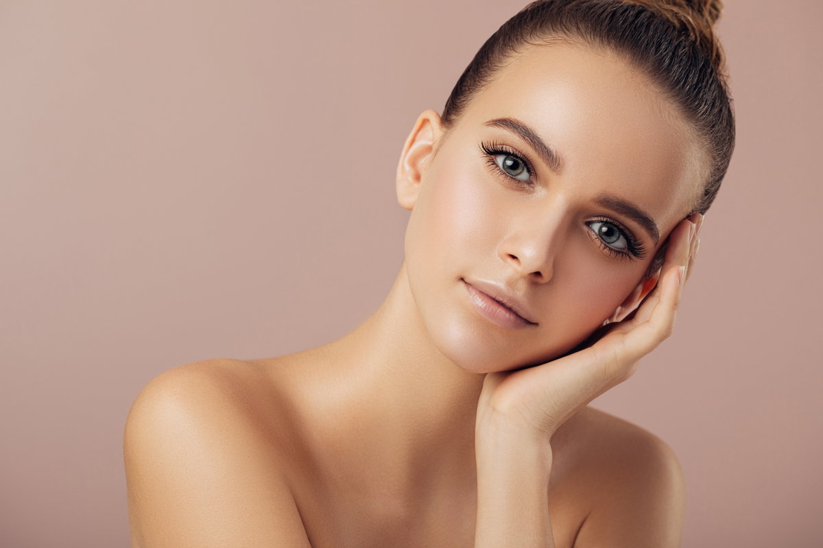 Frau mit Make-up