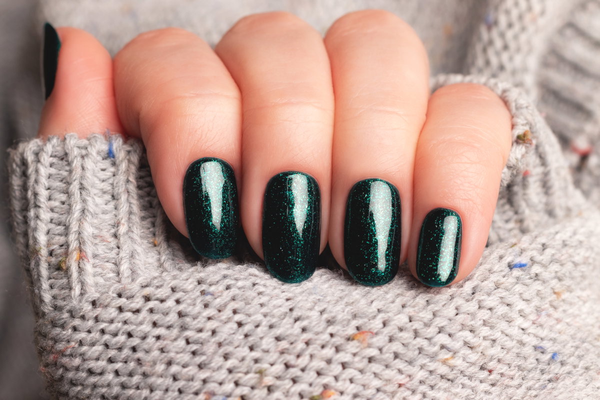 Nageltrend Smaragdgrün