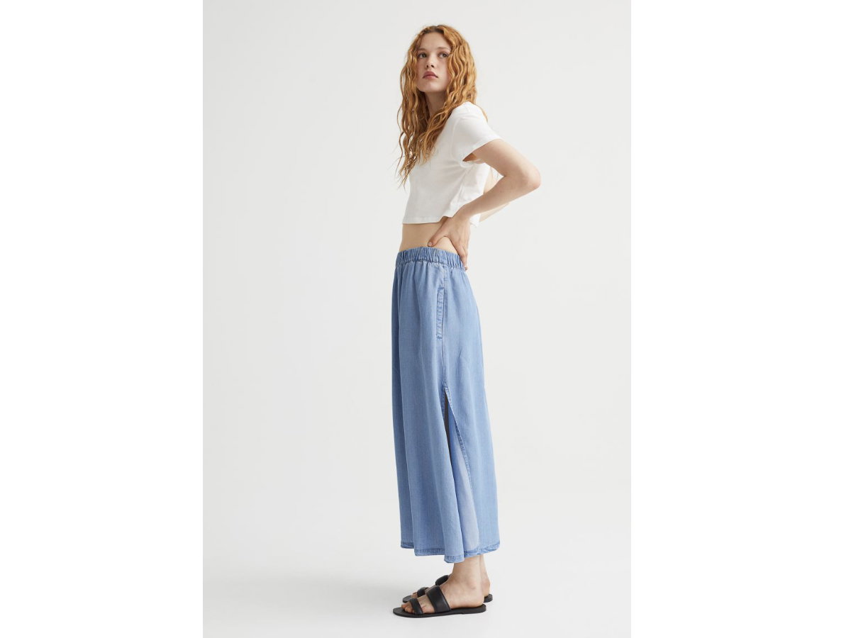 H&M Jeansrock lang