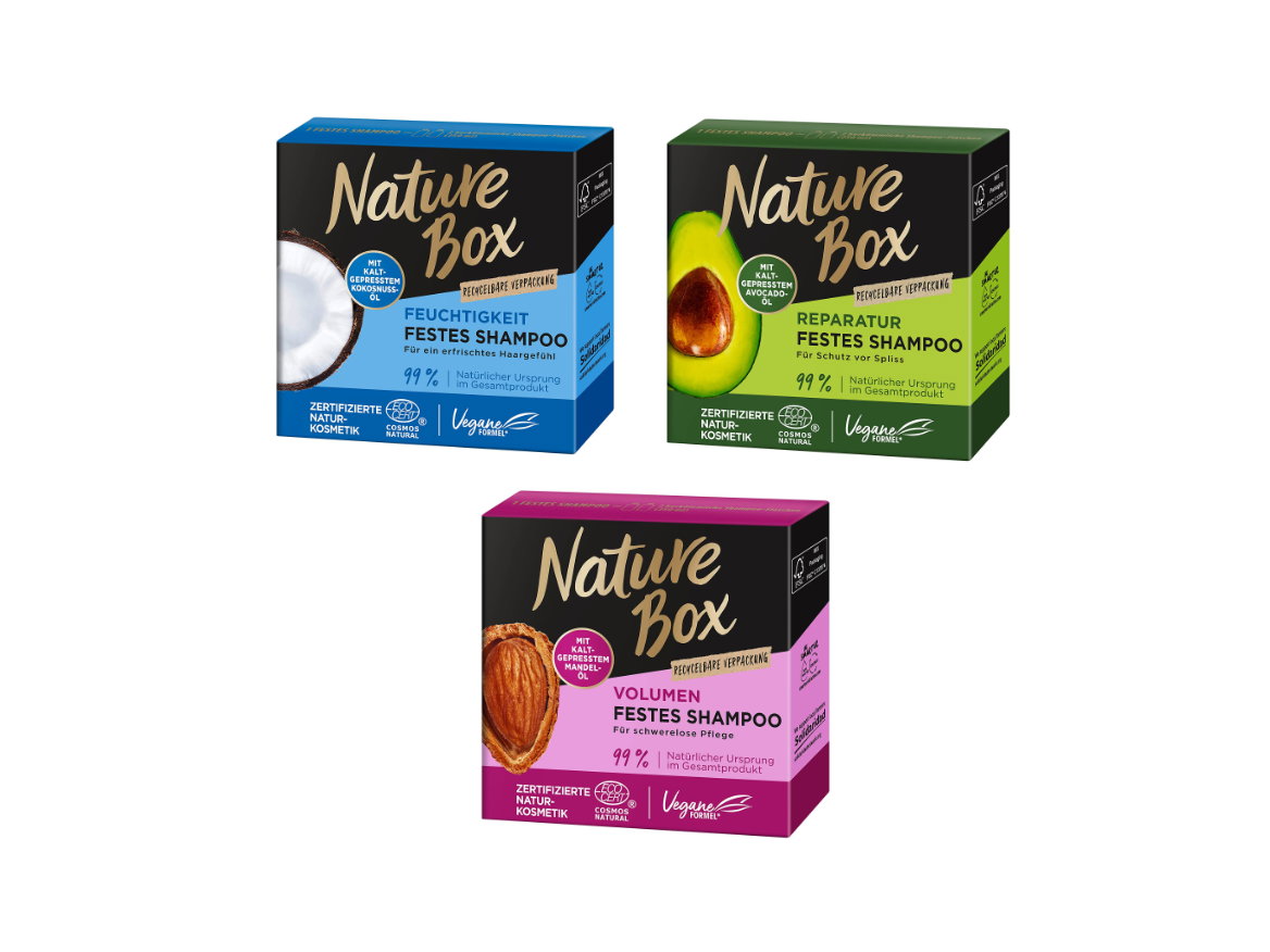 Nature Box festes Shampoo