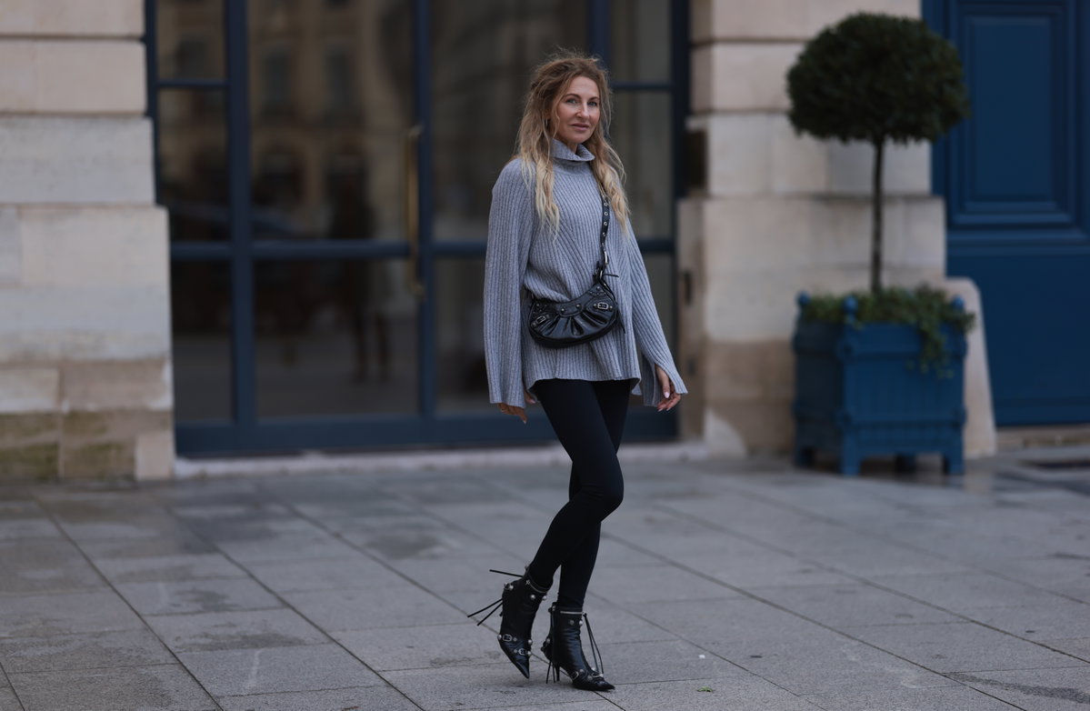 Frau mit Leggings