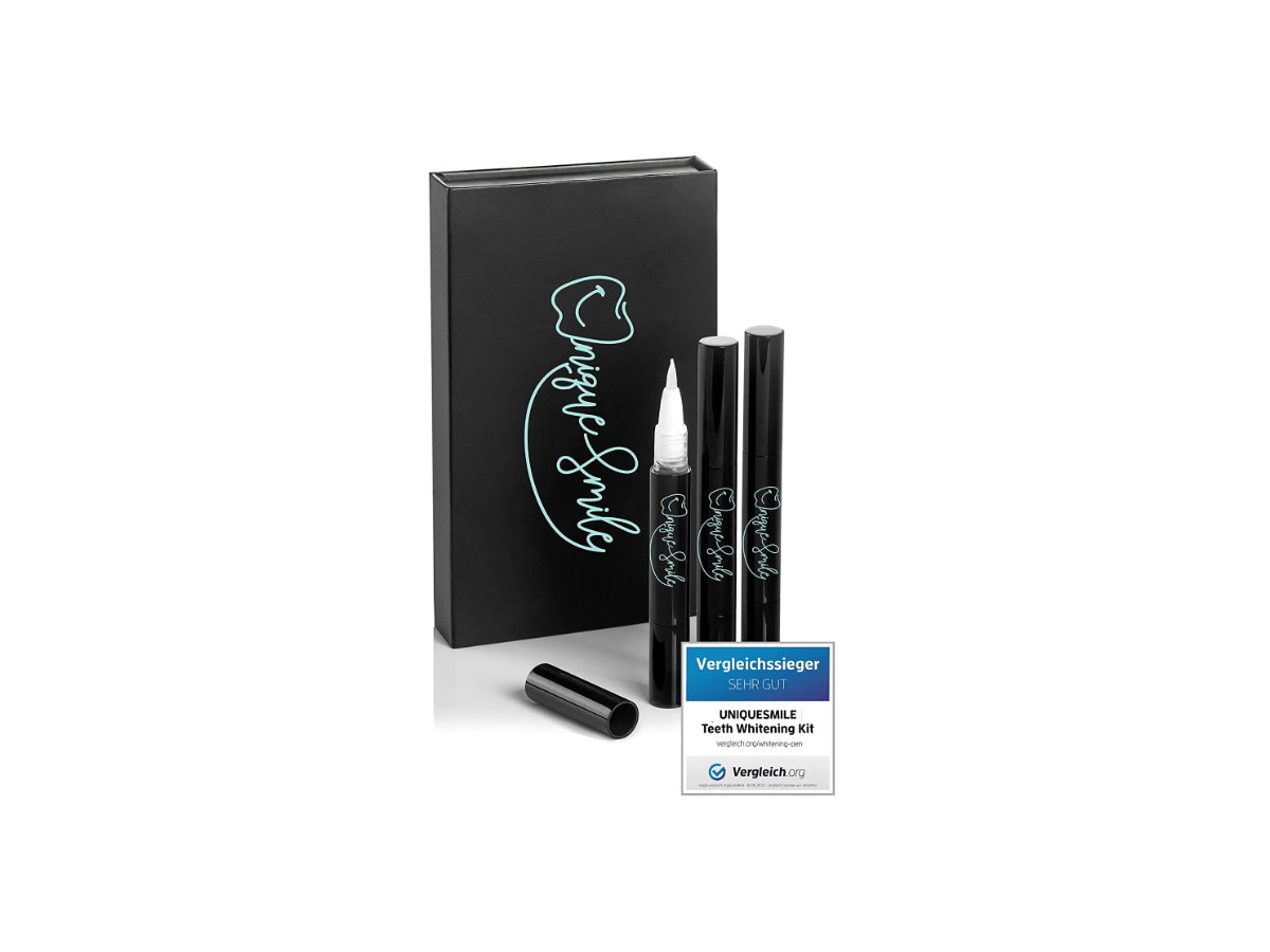 UniqueSmile Teeth Whitening Kit Bleaching Pen für ca. 26 Euro .