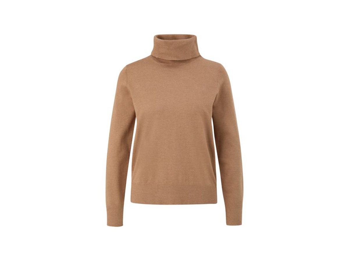 Brauner Rollkragenpullover