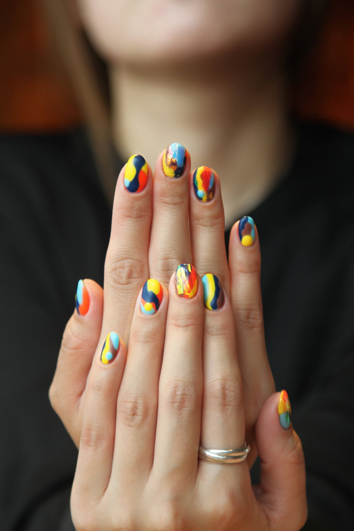 Brushstroke Nails