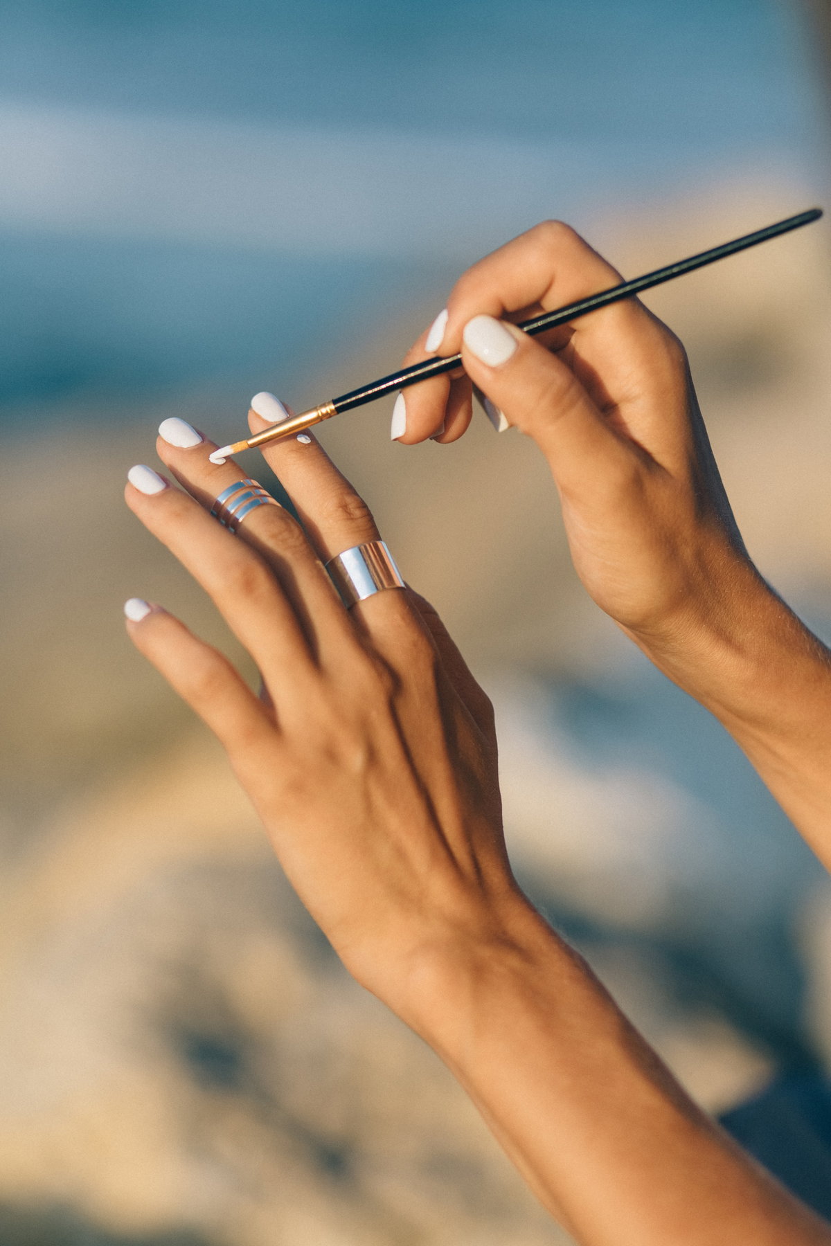 Brushstroke Nails