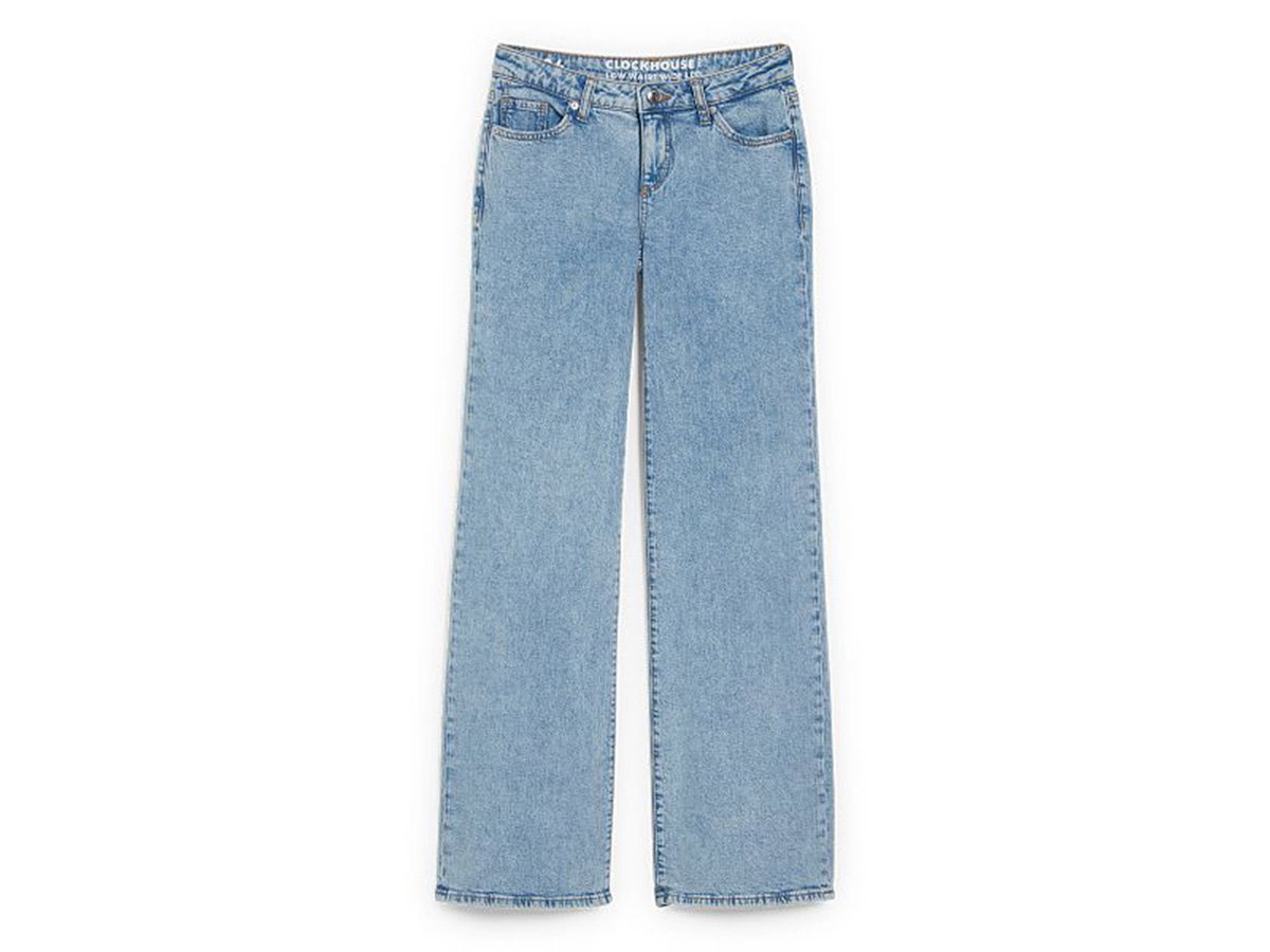 Wide Leg Jeans-Low Waist