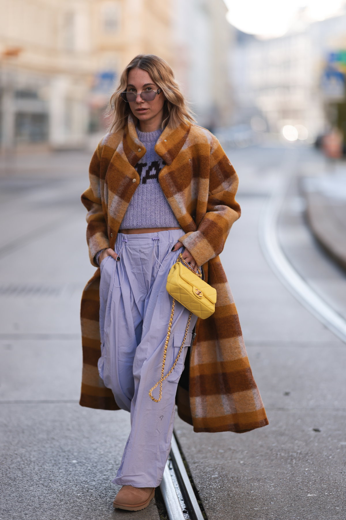 Oversized Look in Flieder