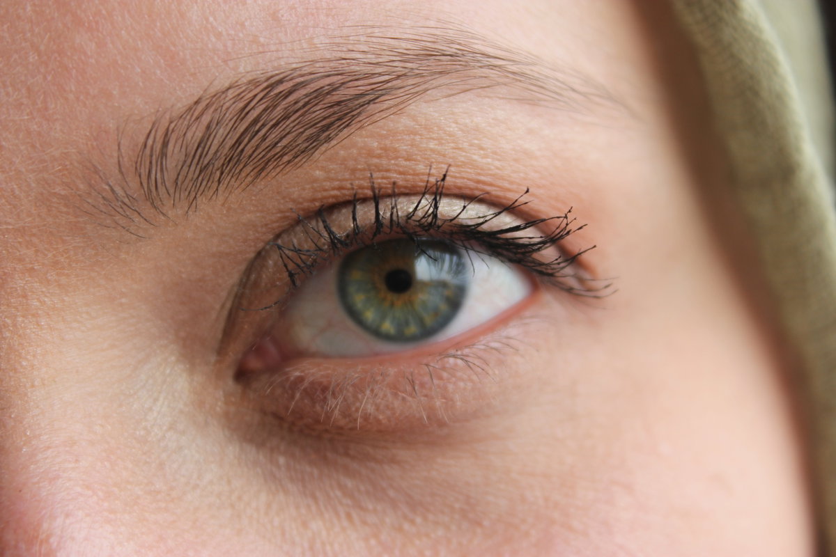 Wimpern einer Frau